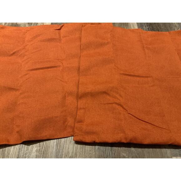 Miulee 2 pk Orange Linen Zipper Pillow Cases Square 18"x18" - Picture 2 of 3